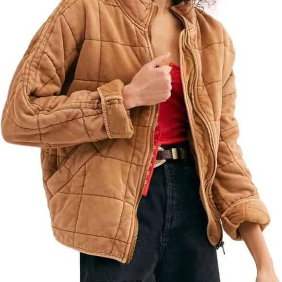 Free People Dolman Quilted Jacket - SIZE XS; toasted coconut color - Picture 5 of 5